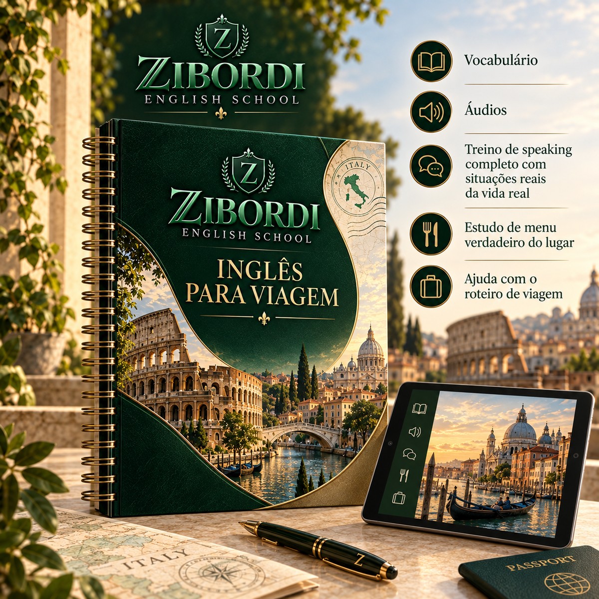 Material Inglês para Viagem da Zibordi English